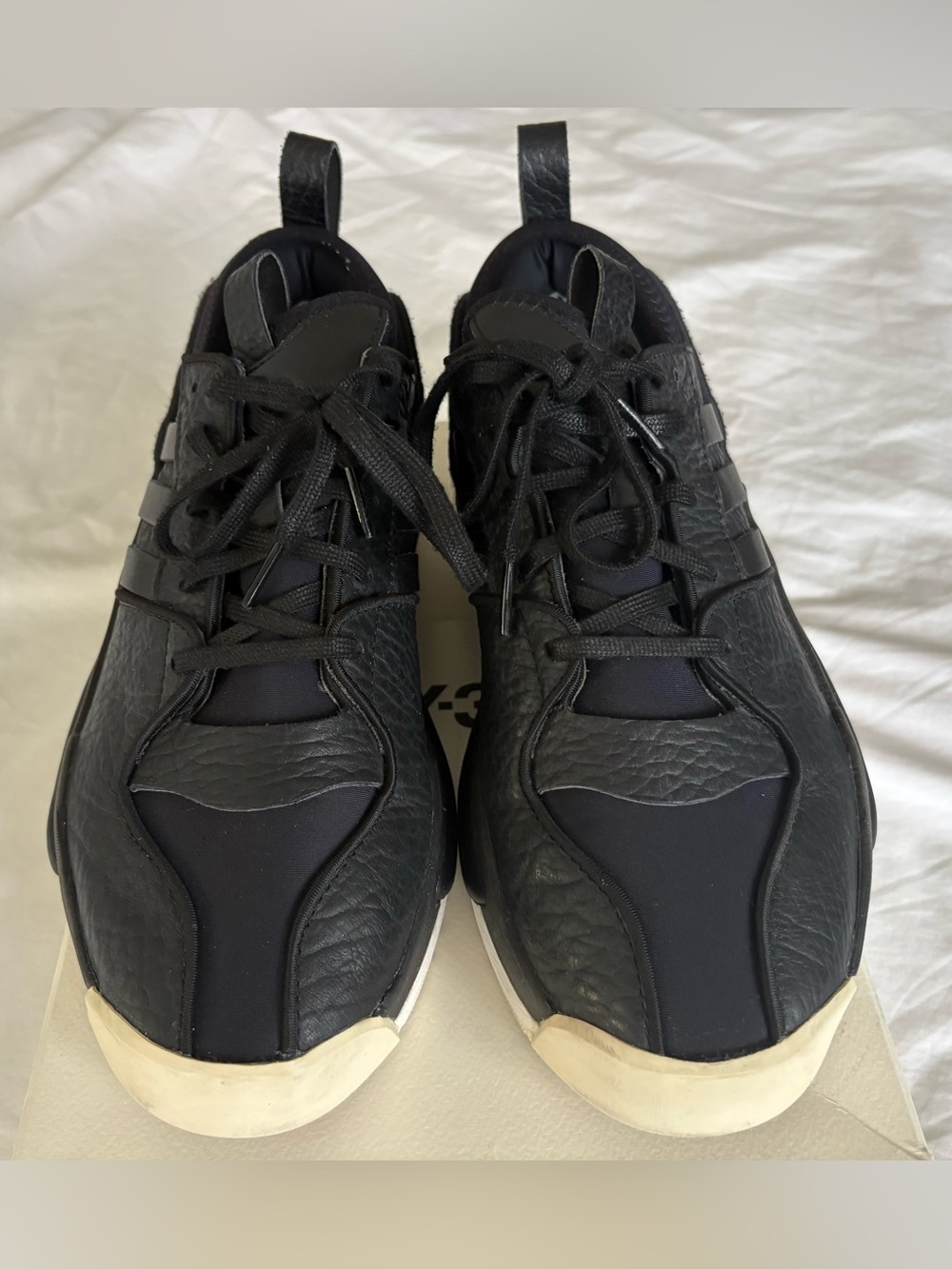 Adidas Y-3 Hokori III Black Core White Sneakers Men's Size 10 with OG Box GOAT - Picture 4 of 16